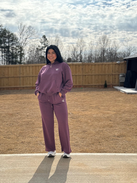 Hoodie set purple